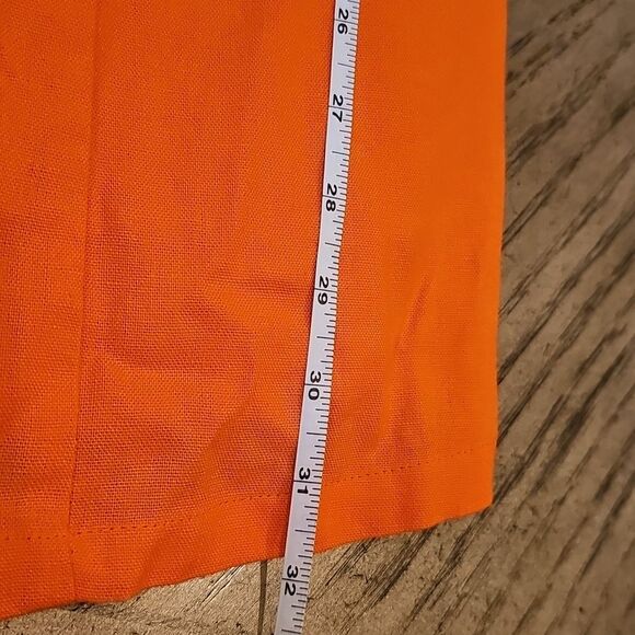 Bar III Vibrant Orange Off Shoulder Dress with Puff Sleeves Size XS NWT - Picture 8 of 11